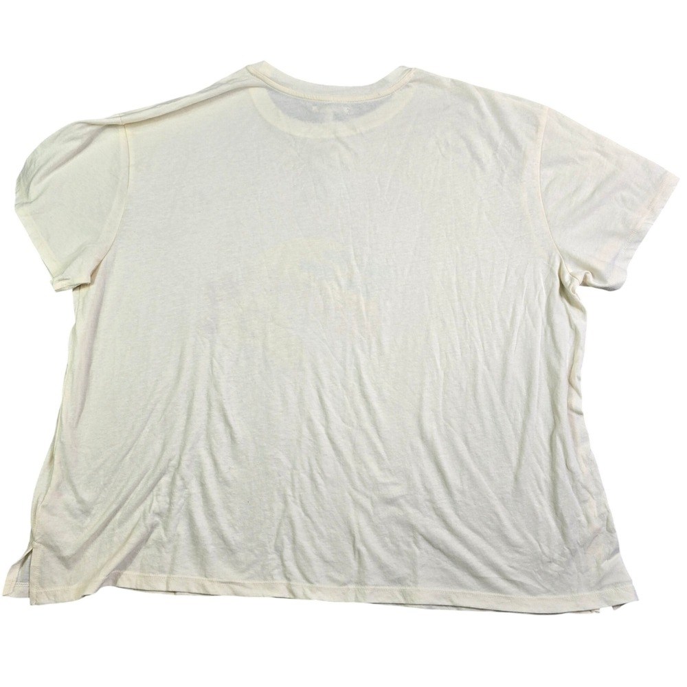 Maurices Graphic Tee Women 1X Cream Wish You Were Here Michigan Sunflower Gift - Picture 7 of 7